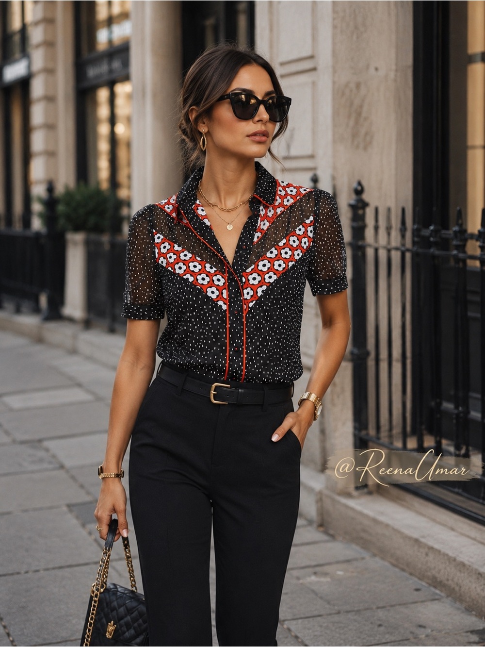 Diane von Furstenberg Mia Silk Chiffon Collared Shirt with Slip – Size XXS